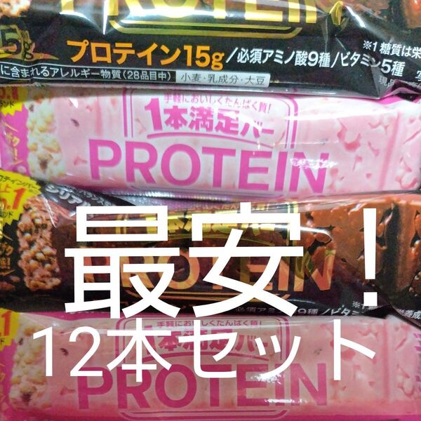 12本セット 1本満足バー プロテインセット