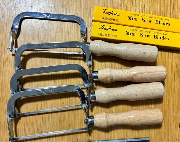 歯科 超硬石膏用歯間分離鋸 タフロン・ミニソー ノコギリ 歯科技工 4つ