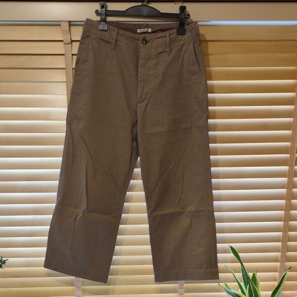 AURALEE オーラリー ベージュ系 サイズ4 日本製 チノパン トラウザーズ パンツ チノ ベージュ pants