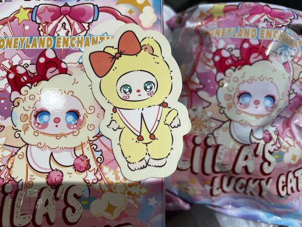 Liila's Lucky Cat リーラ Mango milk MEOW ブラインドBOX ぬいぐるみ 黄色 イエロー