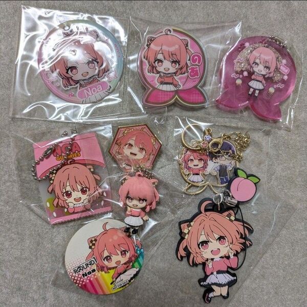カラフルピーチ のあ のあさん まとめ売りラバスト クリップ ピンバッジ