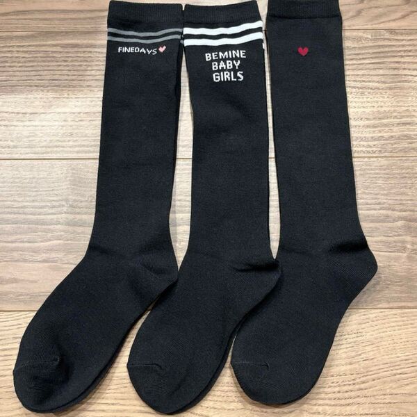 新品 女の子 ハイソックス ① 19〜24㎝