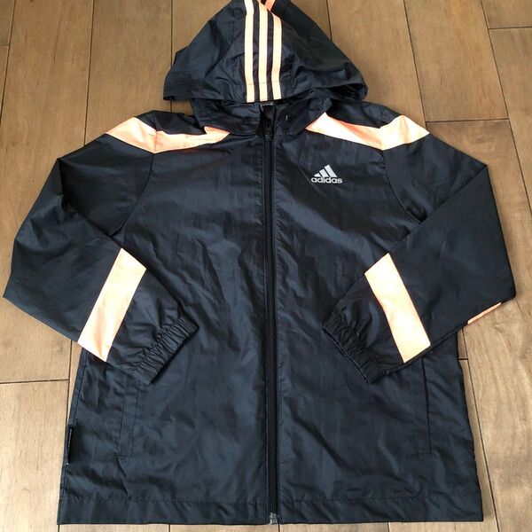 adidas ウィンドブレーカー オレンジライン入り