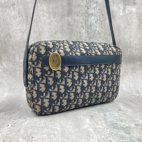 ディオール Dior ショルダーバッグ 2way トロッター カメラバッグ ポシェット ゴールド金具 肩掛け 斜め掛け