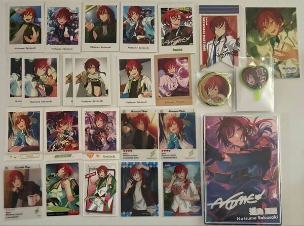 逆先夏目 缶バッジ ぱしゃっつ パシャこれ ブロマイド クリアカード メタルカード エモカ 特典 ポートレート うちわ