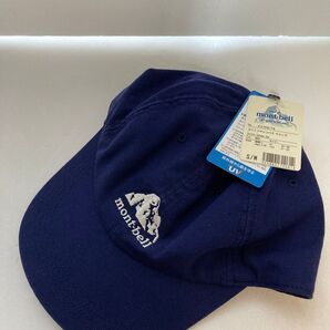 キャップ モンベル Sサイズ mont-bellロゴキャップ ネイビー S 【モンベル コットンキャンバス キャップ】