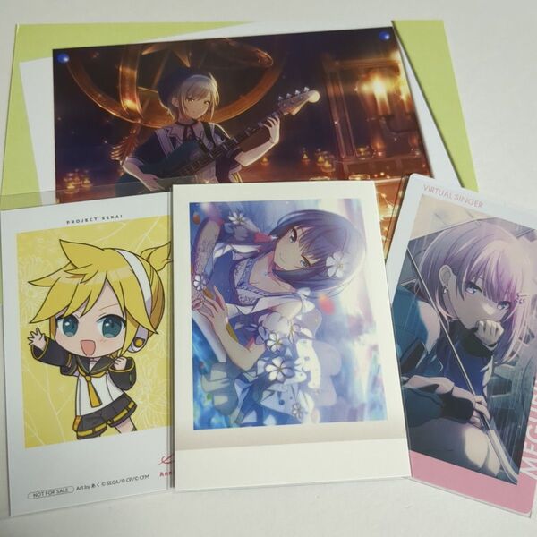 プロセカ 日野森志歩 桐谷遥 巡音ルカ 鏡音レン ぱしゃこれ エピカ 感謝祭 特典 ポストカード