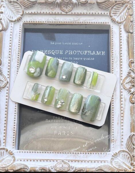 現品ネイル ネイルチップ ジェルネイル ニュアンス マグネット