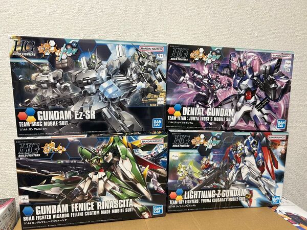 新品★HG1/144フェニーチェリナーシタ+HG1/144ディナイアルガンダム+HGライトニングΖガンダム+HGガンダムEZ-SR