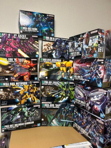 新品★ジムⅡ+ハンブラビ+ネモ+メッサーラ+ZⅡ+ギャプラン+ハイザック+マラサイ+アッシマー+パラスアテネ+ガザC+キュベレイ等