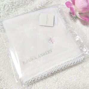 【新品未使用】LAURA ASHLEY タオルハンカチ