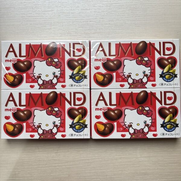 meiji ハローキティ アーモンドチョコレート 4箱セット キティちゃん SANRIOサンリオ チョコ 明治