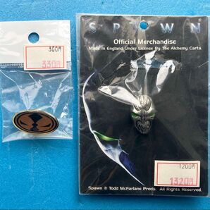 スポーン マーク & マスクドヘッド SP7 ピンバッジ ピンズ 2種 2個 セット アメコミ グッズ SPAWN PINS