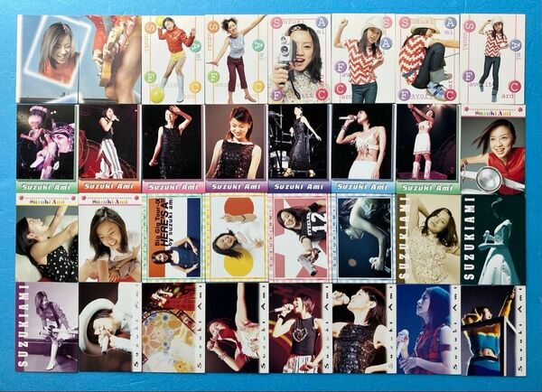 鈴木あみ 鈴木亜美 トレーディング コレクション カード 32枚 セット まとめ売り タレント トレカ 天田印刷加工 アマダ