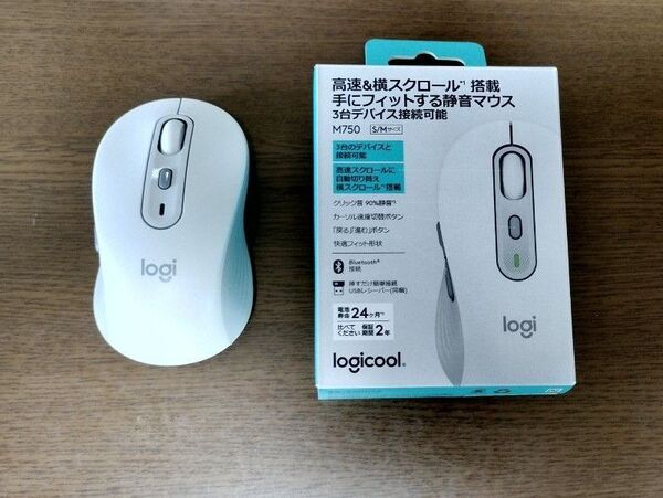 ロジクール M750 MOW ワイヤレスマウス M/S レギュラーサイズ オフホワイト