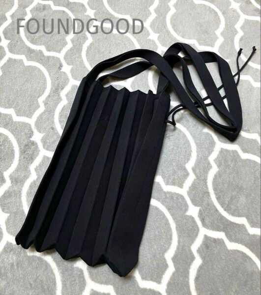 アダストリア FOUNDGOOD プリーツバッグ ショルダーバッグ 斜め掛け
