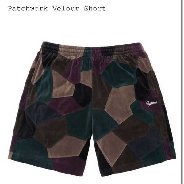 supreme patchwork velour short box logo ショートパンツ ハーフパンツ box logo t