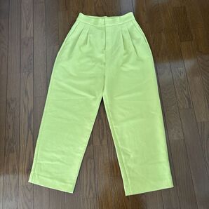 THE SHOP TKのカラーワイドパンツ イエロー Mサイズ