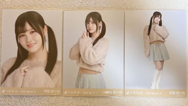 乃木坂46 伊藤理々杏 生写真 ファー 3種コンプ