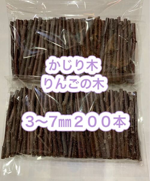 かじり木 りんごの木 細め200本