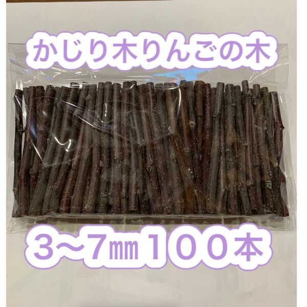 かじり木 りんごの木 細め100本