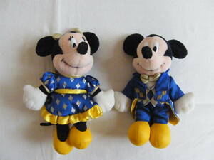 * Tokyo Disney Land ...* 20 годовщина Mickey Mouse & Minnie Mouse мягкая игрушка значок 