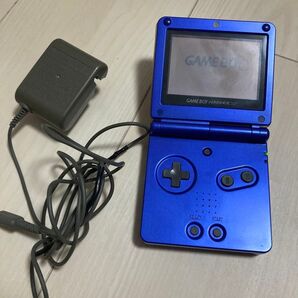 【本体美品、動作確認済み】ゲームボーイアドバンスSP 本体 充電器付き コバルトブルー