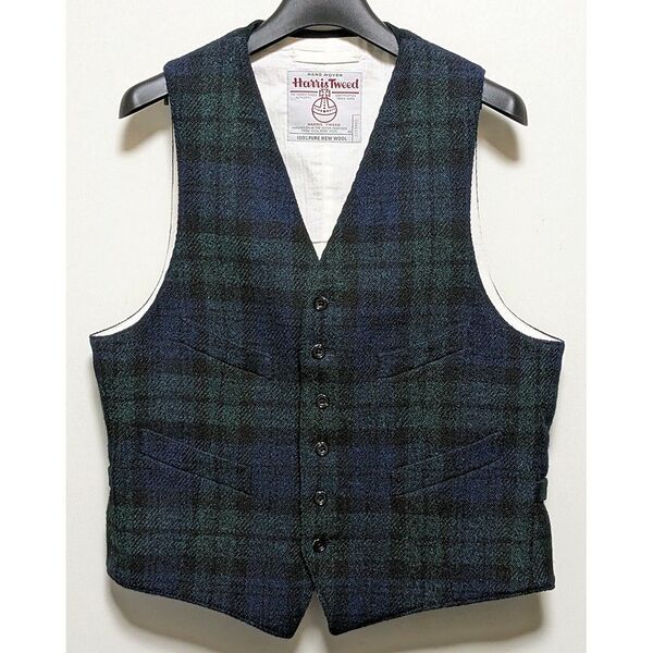 BEAMS PLUS × Harris Tweed ハリスツイードベスト XL 新品同様 定価18,480円 ビームス プラス