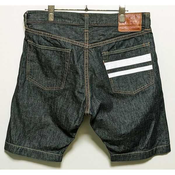 MOMOTARO JEANS 10oz.特濃インディゴ スリムショートパンツ 34 美品 H0205SP デニム 桃太郎ジーンズ