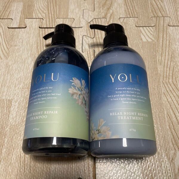 YOLU 数量限定 夏夜に香る優雅で爽やかなチュベローズ&ペアーの香り シャンプー475mlとトリートメント475g