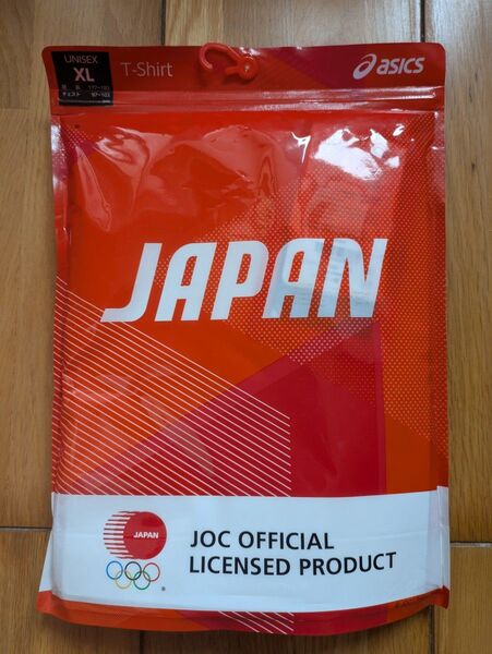 asics 2020東京オリンピック公式ライセンスTシャツ XL サンライズレッド 未開封