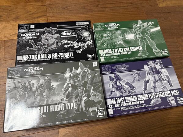 【4個セット】HGUC 第08MS小隊 ガンプラセット まとめ売り プレバン限定 新品未開封