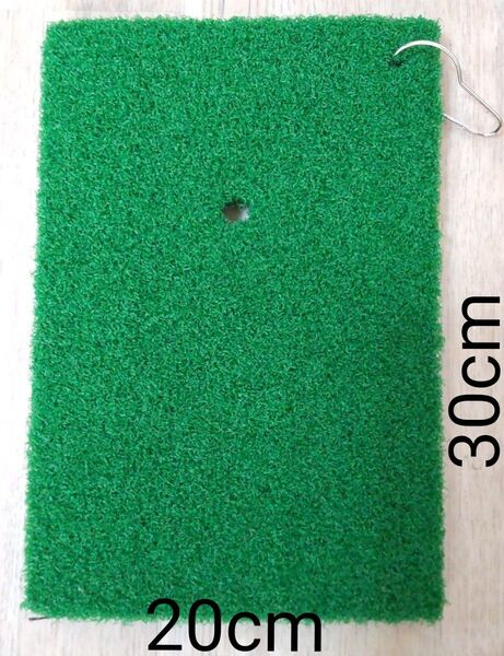 新品 20×30cm ゴルフショットマット 人工芝マット コンパクト 練習用マット スイング練習 アプローチ練習