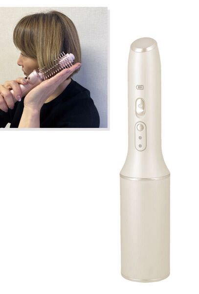イングレイス コードレス ロールヘアブラシアイロン イージーカールプロ MBW001A