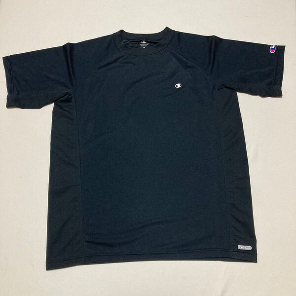 Champion 半袖Tシャツ ダブルドライ黒 メンズ