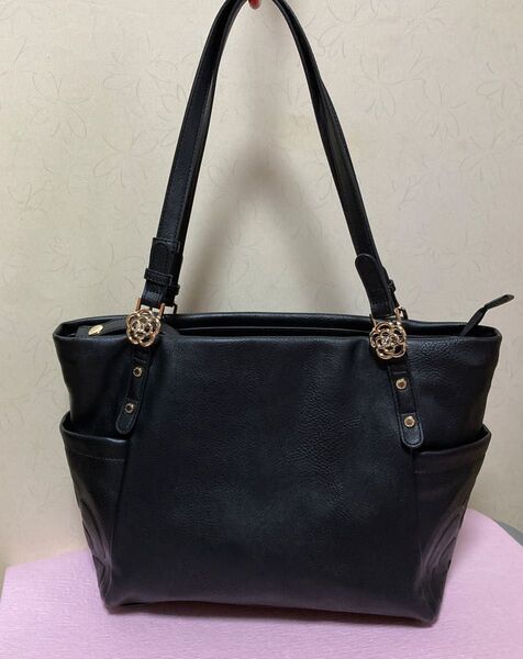 美品 クレイサス(CLATHAS) プラクティ 2WAYトートバッグ ショルダーバッグ 黒