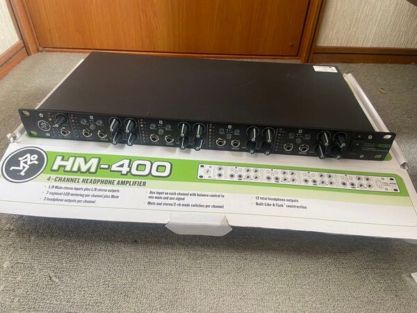 【動作確認済み】MACKIE 4-CHANNEL HEADPHONE AMPLIFIER ヘッドホンアンプ/HM-400