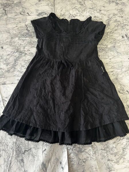 【90cm】COMME CA ISM コムサイズム 黒 ワンピース 冠婚葬祭