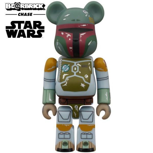 送料込★ベアブリック CHASE スターウォーズ【ボバフェット】★BE@RBRICK CHASE STAR WARS BOBA FETT(TM)(THE EMPIRE STRIKES BACK Ver.)