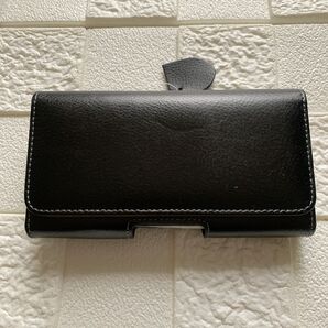 電話ベルトホルダーケース 5.5-6.2インチの携帯電話用旅行 仕事 キャンプ ブラック レザー スマホポーチ