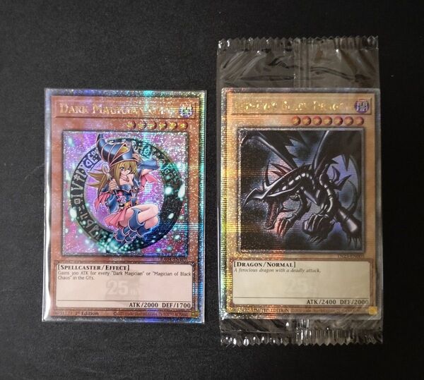 遊戯王 ブラックマジシャンガール&真紅眼の黒竜 英語版 EU版 25thシークレット