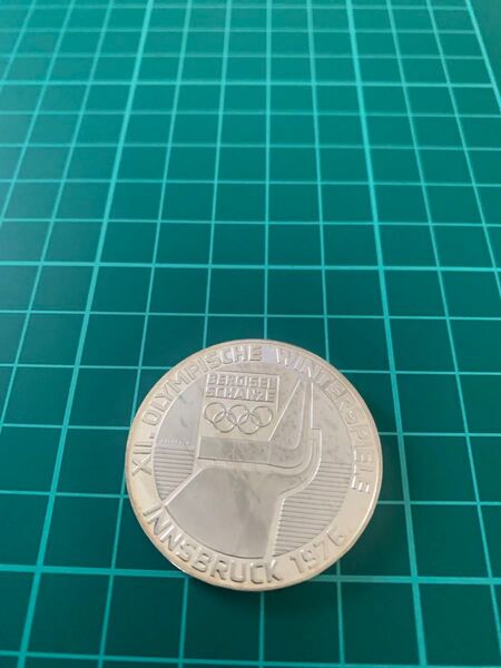 1976年インスブルック冬季オリンピック記念100シリング銀貨