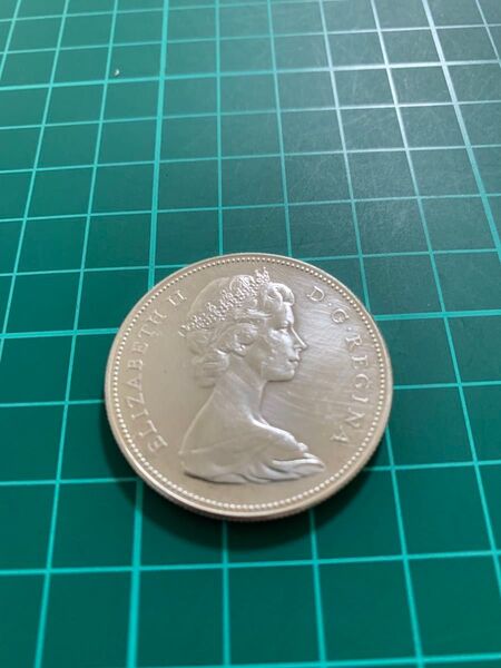 1967年 カナダ 1ドル硬貨 エリザベス2世