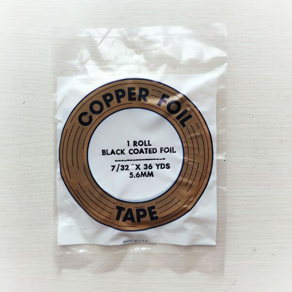 黒1本:新入荷!エドコ 7/32コパーテープ(裏:ブラック)5.6mm