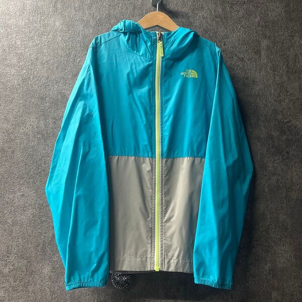 140㎝ THE NORTH FACE ノースフェイス マウンテンパーカー ナイロンジャケット キッズ ブルー