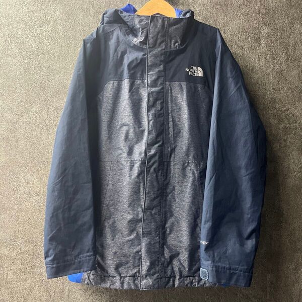 140㎝ THE NORTH FACE ノースフェイス マウンテンパーカー ナイロンジャケット DRYVENT ネイビー キッズ