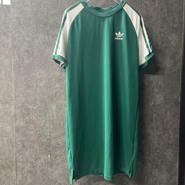 S サイズ adidas originals アディダス スポーティ ワンピース Tシャツ ロング丈 レディース