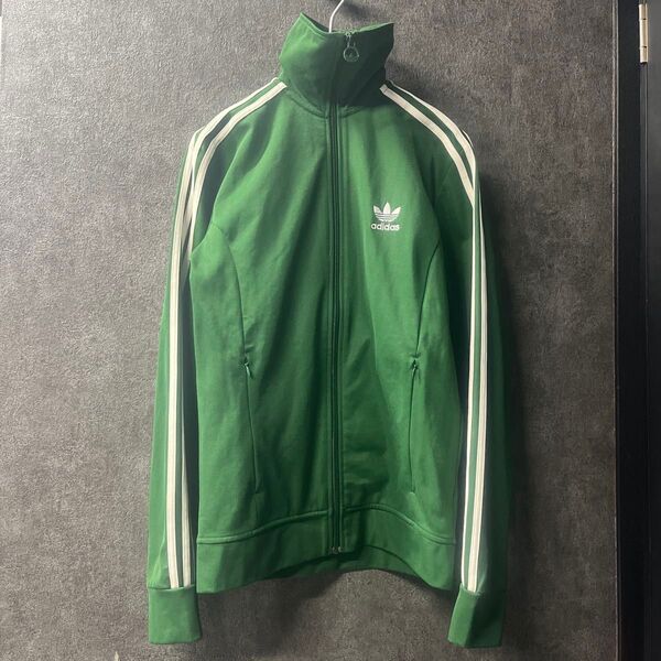 95/ M adidas アディダス トラックジャケット トレフォイル グリーン メンズ