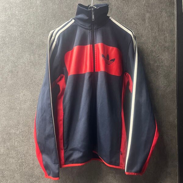 95/M adidas アディダス トラックジャケット トレフォイル ネイビー メンズ