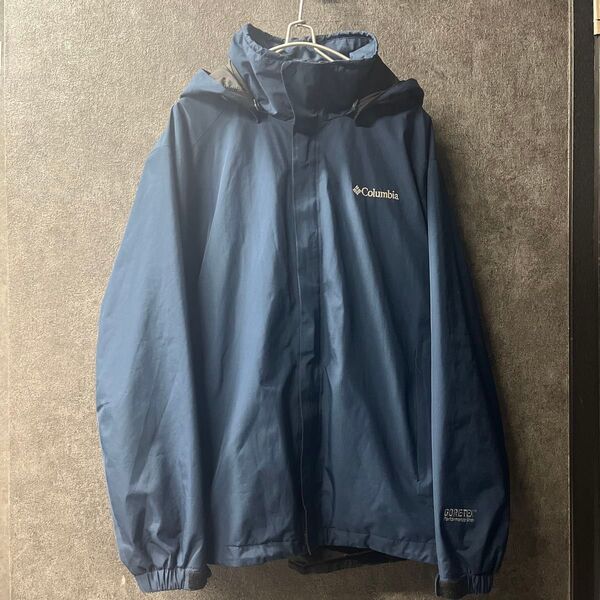 100/L Colombia コロンビア マウンテンパーカー ナイロンジャケット GORE-TEX ネイビー メンズ